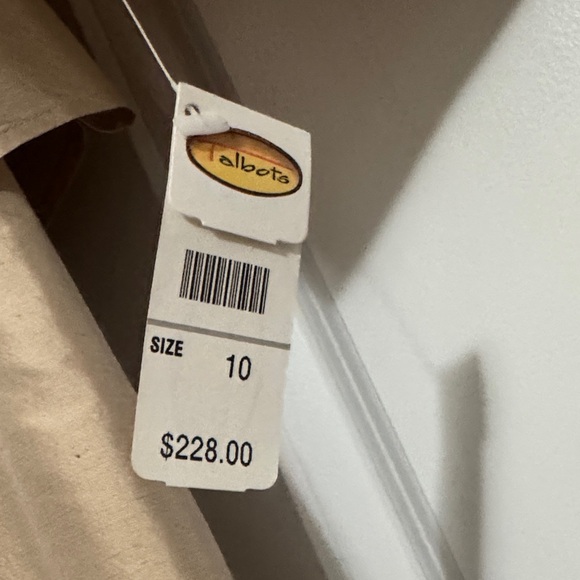 Silk Talbots Tan Wedding Dress with Jacket - Picture 2 of 8